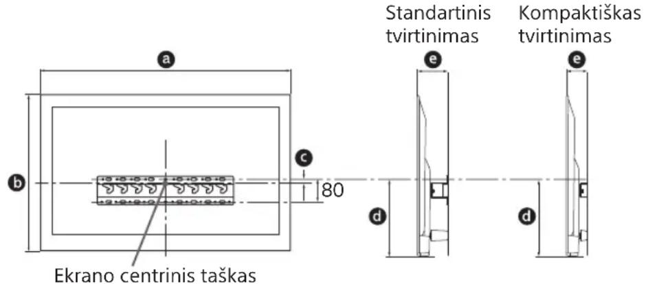 SONY Bravia KDL43WG663 - Nuspreskite, kurioje vietoje montuosite. - 1