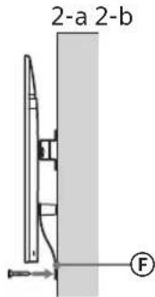 SONY Bravia KD65XG8577 - Maintien en place du dessous du téléviseur. - 1