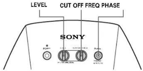 SONY SAW10G - Adjusting the Sound - 1