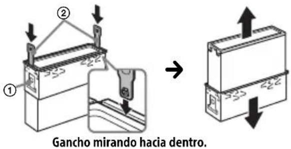 SONY MEXN5300BT - Desmontaje de la abrazadera de protección y el soporte - 2
