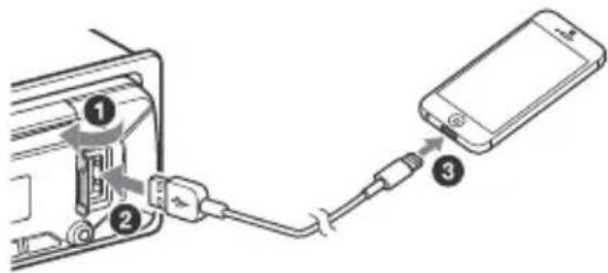 SONY MEXN5300BT - Herstellen der Verbindung mit einem iPhone/iPod (BLUETOOTH-Pairingautomatik) - 1