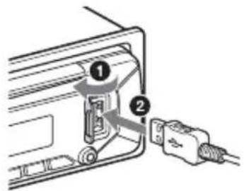 SONY MEXN5300BT - Collegamento di un dispositivo USB - 1