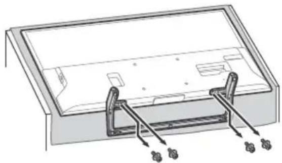 SONY Bravia KD49XE8099 - Para desmontar el soporte de sobremesa del televisor - 2