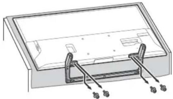 SONY Bravia KD49XE8099 - Poytatelineen irrottaminen TV:sta - 2