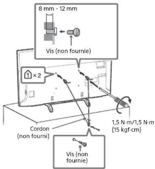 SONY Bravia KD49XE8099 - Prévention des basculements - 1