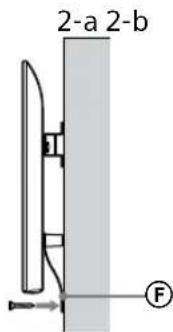 SONY Bravia KD43XG8196 - Verhindern Sie, dass sich die Unterseite des Fernsehgeräts bewegt. - 1