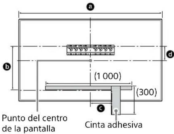 SONY Bravia KD43XG8196 - Marque la ubicación de la instalación en la pared. - 1
