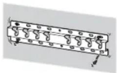 SONY Bravia KD43XG8196 - Sørg for at montere beslaget til vægmontering sikkert på væggen ved at følge instruktionerne i denne brugervejledning. - 1