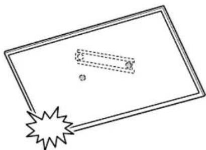 SONY Bravia KD43XG8196 - Montieren Sie das Fernsehgerät auf der Grundplatte oder dem Grundplattenadapter. - 1