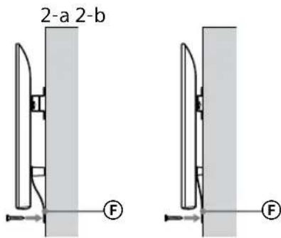 SONY Bravia KD43XG8196 - Zapobieganie odchylaniu się dolnej części telewizora. - 1