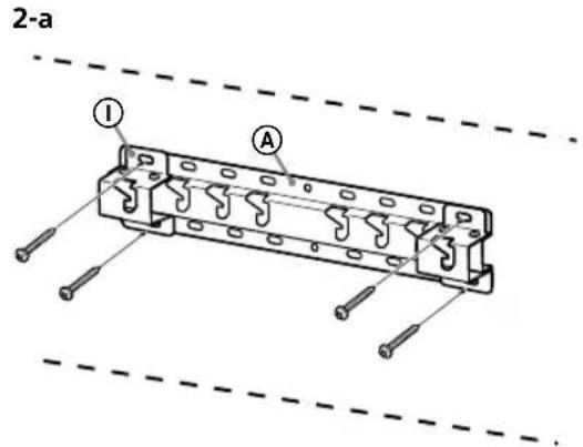 SONY Bravia KD43XG8196 - Instalação da base na parede - 1
