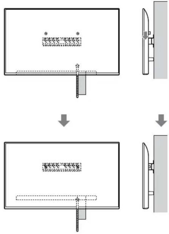SONY Bravia KD43XG8196 - Namontujte televízny prijímač na podstavec alebo adaptér podstavca. - 3