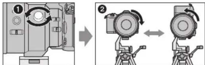 PANASONIC Lumix HES200E - ■ N3MeHeHne BepTnKaIbHOJ/ROPnOHTaJIbHOJ opNeHTaUIN - 1