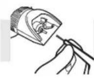 PANASONIC ER1511 - Rengoring af bladet - 1