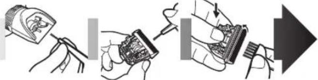 PANASONIC ER1511 - Nettoyage de la lame - 1