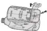 PANASONIC EY75A1 - Bytte feste av belte kroken - 1