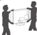 LG 42LF5809 - Soulever et déplacer la TV - 3