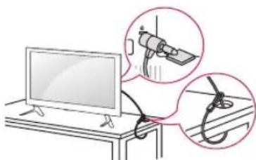 LG 42LF5809 - Uso del sistema de seguridad Kensington - 1