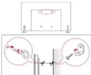 LG 42LF5809 - Fixar a TV numa parede - 1