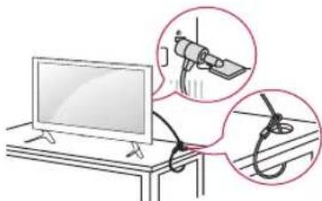 LG 42LF5809 - Utilizzo del sistema di sicurezza Kensington - 1