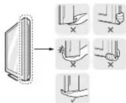 LG 42LF5809 - Sollevamento e spostamento del TV - 2
