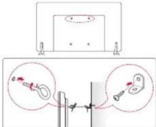 LG 42LF5809 - Pritrjevanje televizorja na steno - 1