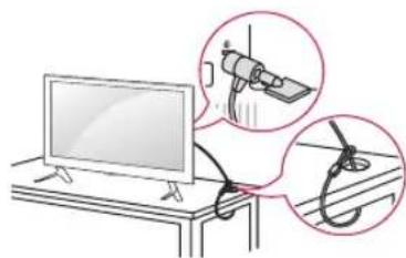 LG 42LF5809 - Utilizar o Sistema de segurarca Kensington - 1