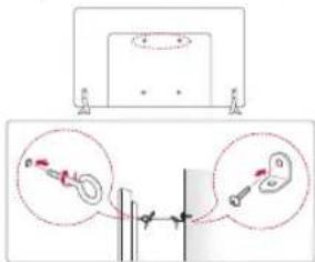 LG 42LF5809 - De TV aan een muur bevestigen - 1