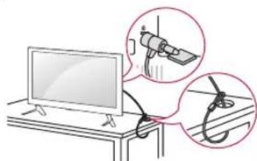 LG 42LF5809 - Utilisation du système de sécurité kensington - 1