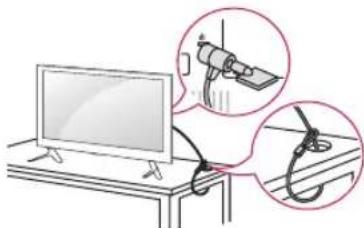 LG 42LF5809 - Verwendend des Kensington-Sicherheitsystems - 1