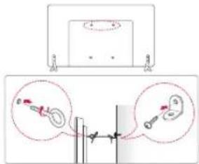 LG 42LF5809 - Befestigen des TV-Gerätes an einer Wand - 1