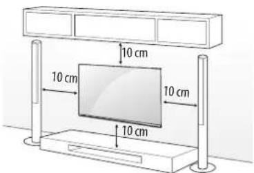 LG 79UF7709 - Montagem numa parede - 1