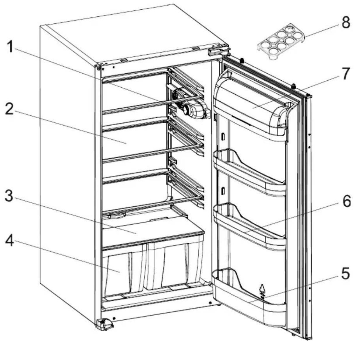 VESTEL VEKS3025 - TEIL - 6. BAUTEILE UND VORRATSFÄCHER - 1
