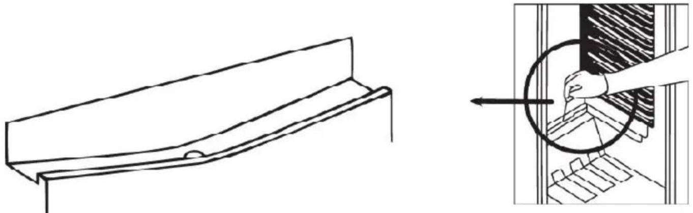 VESTEL VEKF2016 - Defrosting the Refrigerator Compartment: - 1