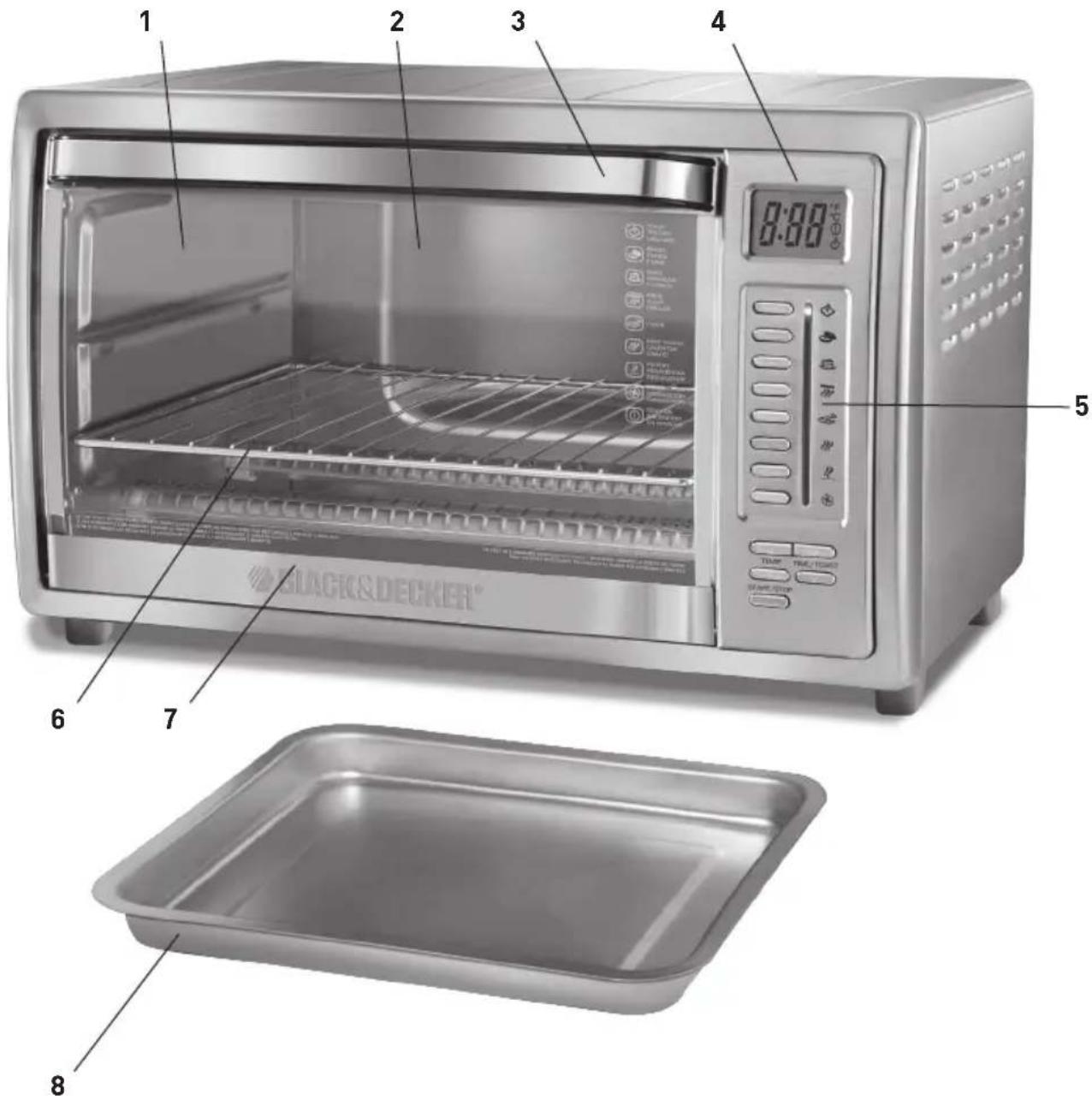 BLACK & DECKER TO4000SD - GETTING FAMILIAR WITH YOUR UNIT MAIN FEATURES - 1