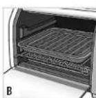 BLACK & DECKER CTO100B - Advertencia: El hora se caliente. Evite el contacto de la piel con las superficies del aparato. Cocción por convecction - 1