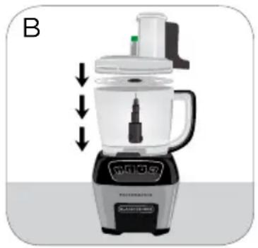 BLACK & DECKER FP6010 - USO DEL TUBO DE ALIMENTACION Y LOS EMPUJadores DE ALIMENTOS - 2