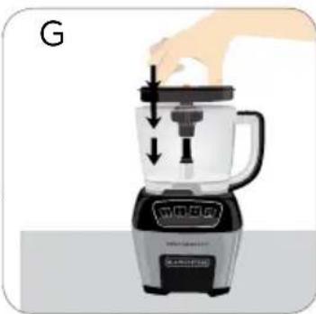 BLACK & DECKER FP6010 - USO DEL DISCO PARA CORTAR CUBITOS (NARANJA) - 3