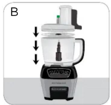 BLACK & DECKER FP6010 - UTILISATION DE LA TRÉMIE ET DES POUSSOIRS - 2