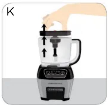 BLACK & DECKER FP6010 - USO DEL DISCO PARA CORTAR CUBITOS (NARANJA) - 7