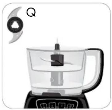 BLACK & DECKER FP6010 - UTILISATION DE LA MINI-LAME EN S DANS LE PETIT BOL - 2