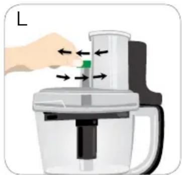 BLACK & DECKER FP6010 - USING THE SLICING DISK (GREEN) - 2