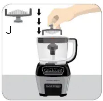 BLACK & DECKER FP6010 - USO DEL DISCO PARA CORTAR CUBITOS (NARANJA) - 6