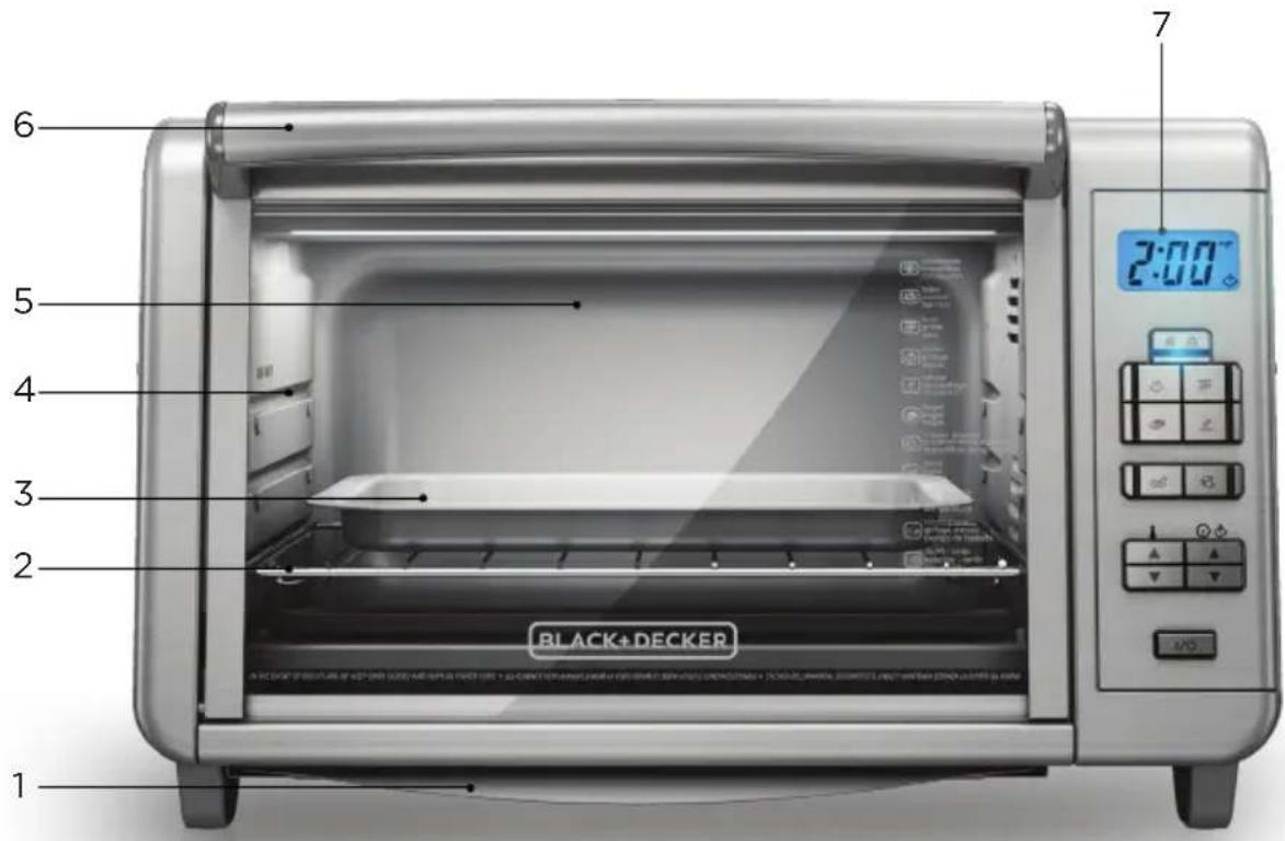 BLACK & DECKER TO3280SSD - CONOZCA SU HORNO PARA MOSTRADOR - 1