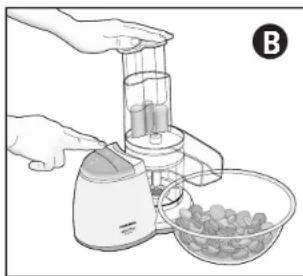 BLACK & DECKER MFP200 - Utilisation du disque éminceur-dechiqueteur - 1