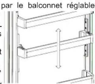 SHARP SJBA31IEDI2 - Balconnet réglabe AdaptiLift - 2