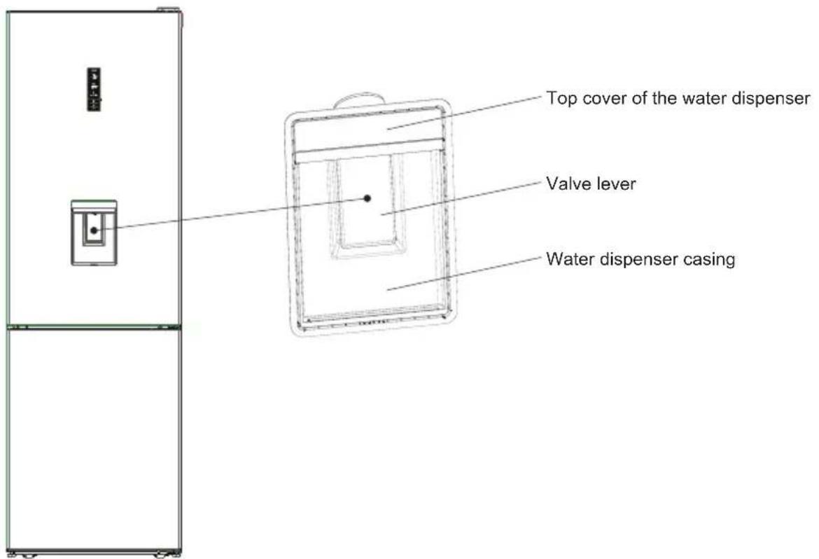 SHARP SJBA31IEDI2 - Front water dispenser group - 1