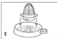 BLACK & DECKER CJ625 - ASSEMBLAGE DU PRESSE-AGRUMES - 5