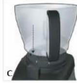 BLACK & DECKER FP2500IKT - Cómo introducir y quitar el poste central: - 2