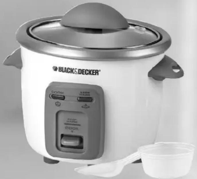 BLACK & DECKER RC3303 - Cuiseur à riz de 3 tasses - 1